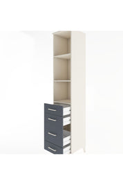 Hyperion Dolap 3 Raflı 4 Çekmeceli 44x44x221 Aytaşı-Antrasit