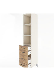 Hyperion Dolap 3 Raflı 4 Çekmeceli 44x44x221 Aytaşı-Çam