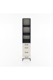 Hyperion Dolap 3 Raflı 4 Çekmeceli 44x44x221 Antrasit-Aytaşı