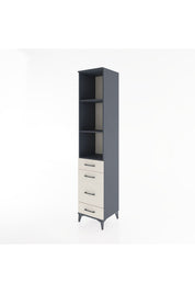 Hyperion Dolap 3 Raflı 4 Çekmeceli 44x44x221 Antrasit-Aytaşı