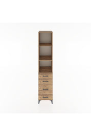 Hyperion Dolap 3 Raflı 4 Çekmeceli 44x44x221 Çam-Çam