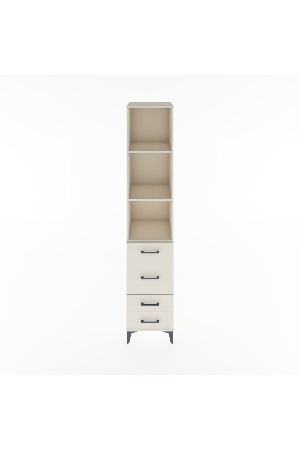 Hyperion Dolap 3 Raflı 4 Çekmeceli 44x44x221 Aytaşı-Aytaşı