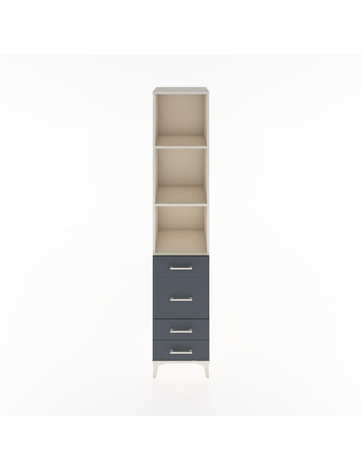 Hyperion Dolap 3 Raflı 4 Çekmeceli 44x44x221 Aytaşı-Antrasit