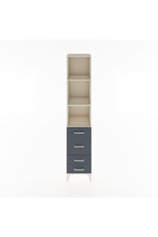 Hyperion Dolap 3 Raflı 4 Çekmeceli 44x44x221 Aytaşı-Antrasit