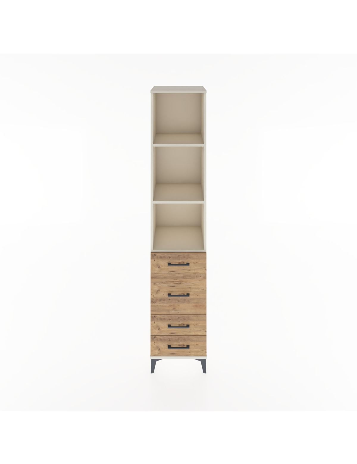 Hyperion Dolap 3 Raflı 4 Çekmeceli 44x44x221 Aytaşı-Çam