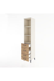 Hyperion Dolap 3 Raflı 4 Çekmeceli 44x44x221 Aytaşı-Çam