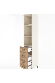 Hyperion Dolap 3 Raflı 4 Çekmeceli 44x44x221 Aytaşı-Çam