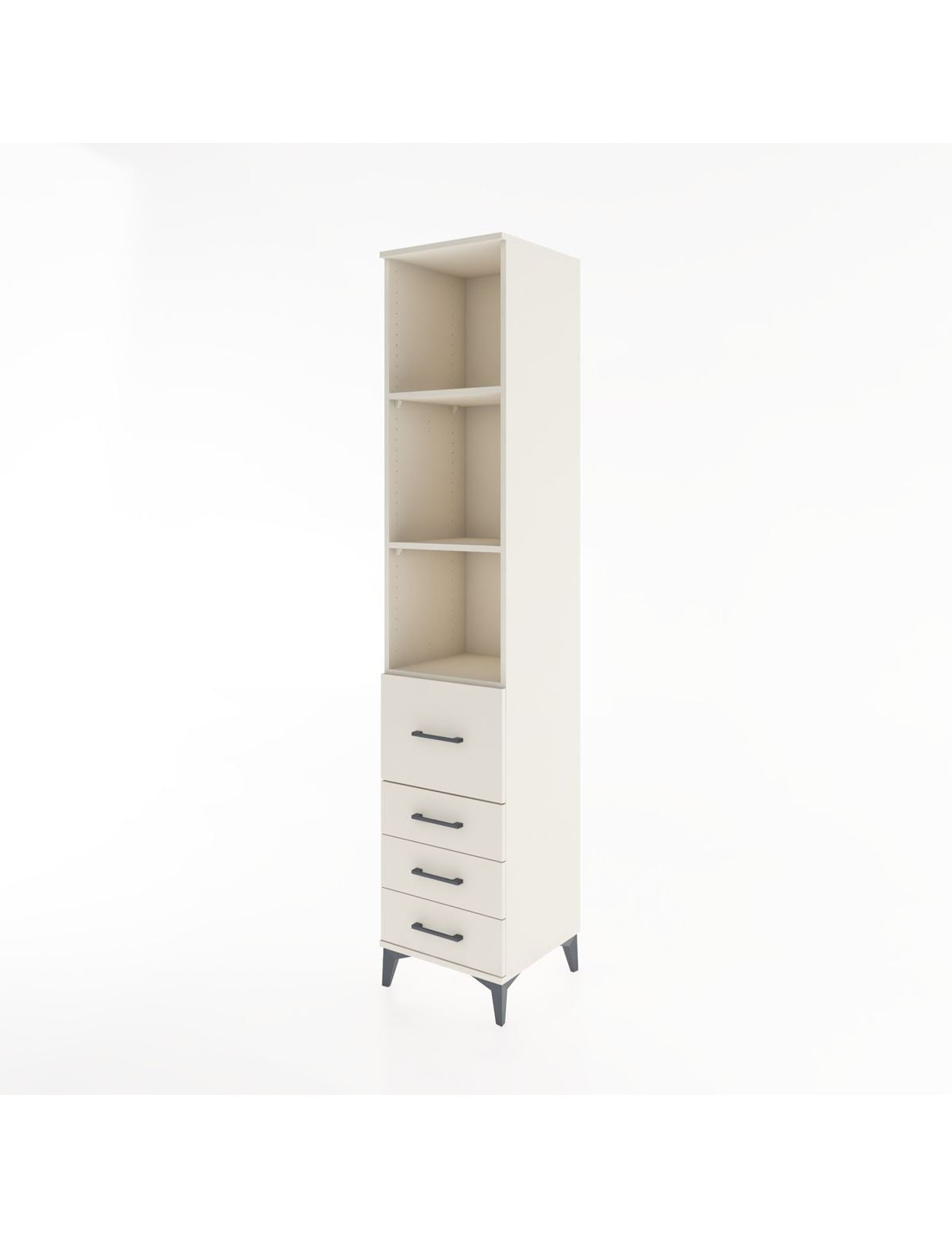 Hyperion Dolap 3 Raflı 4 Çekmeceli 44x44x221 - S61M090V1B