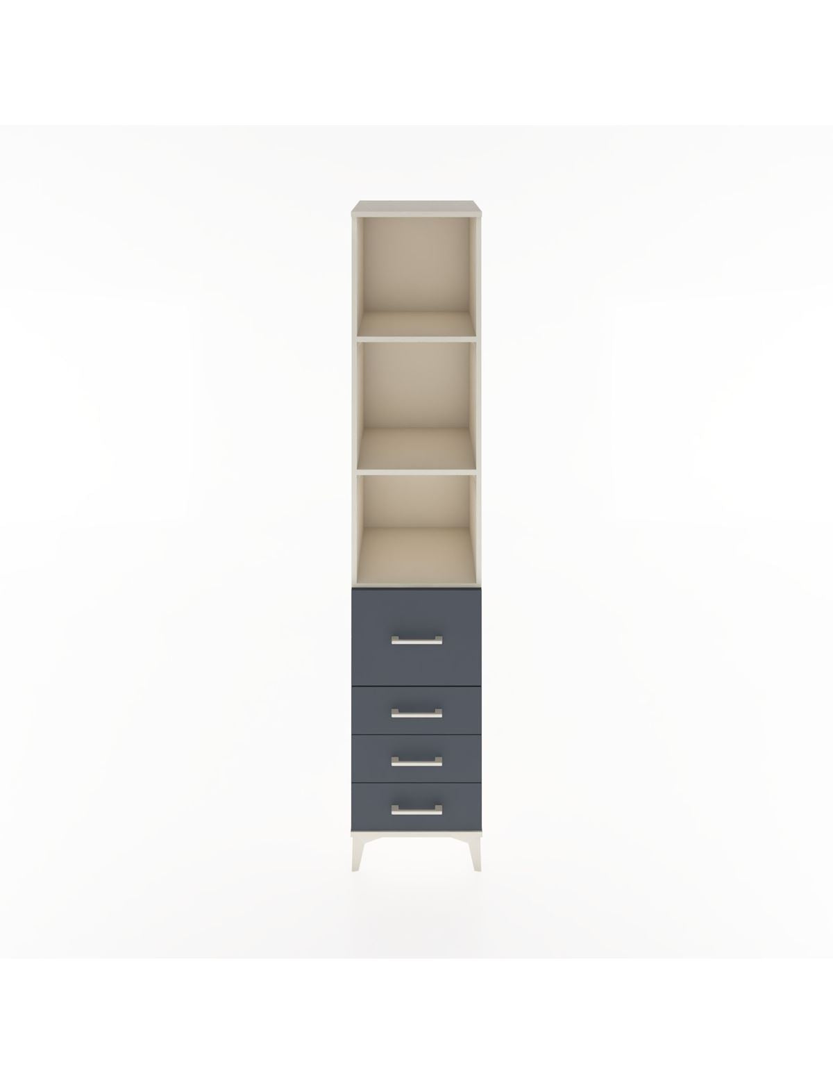 Hyperion Dolap 3 Raflı 4 Çekmeceli 44x44x221 Aytaşı-Antrasit