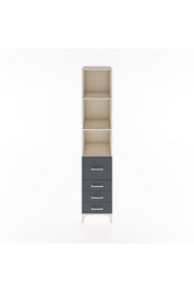 Hyperion Dolap 3 Raflı 4 Çekmeceli 44x44x221 Aytaşı-Antrasit