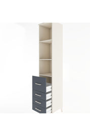 Hyperion Dolap 3 Raflı 4 Çekmeceli 44x44x221 Aytaşı-Antrasit