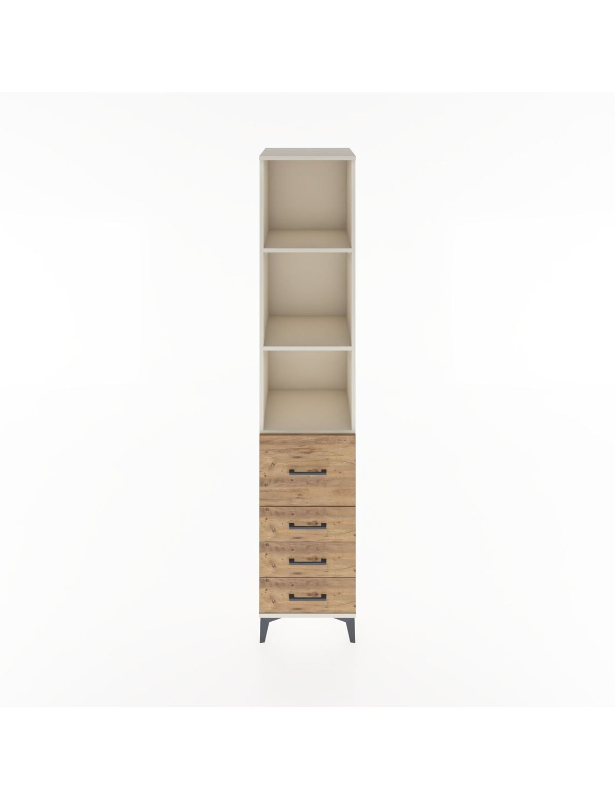 Hyperion Dolap 3 Raflı 4 Çekmeceli 44x44x221 Aytaşı-Çam