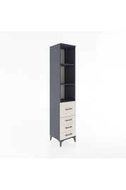 Hyperion Dolap 3 Raflı 4 Çekmeceli 44x44x221 Antrasit-Aytaşı