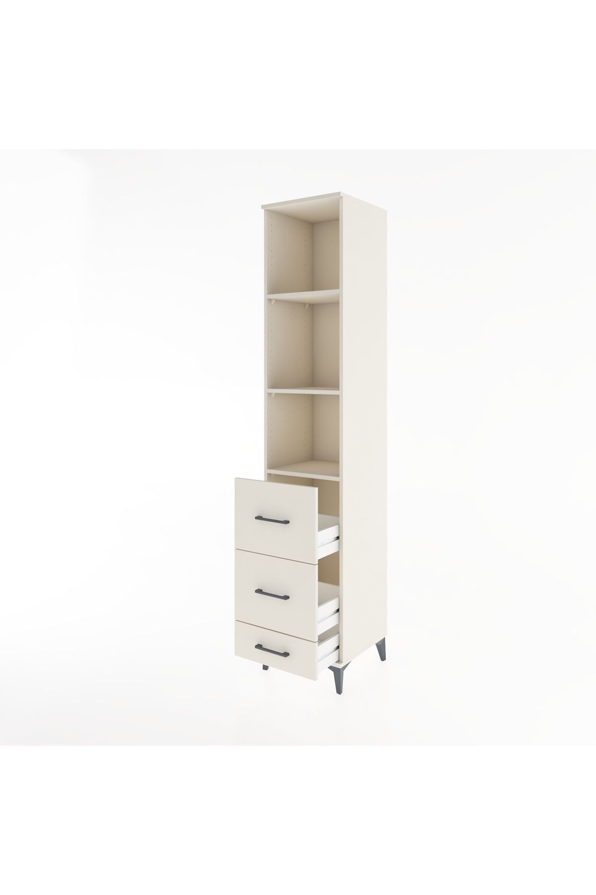 Hyperion Dolap 3 Raflı 3 Çekmeceli 44x44x221 - S61M091V1B