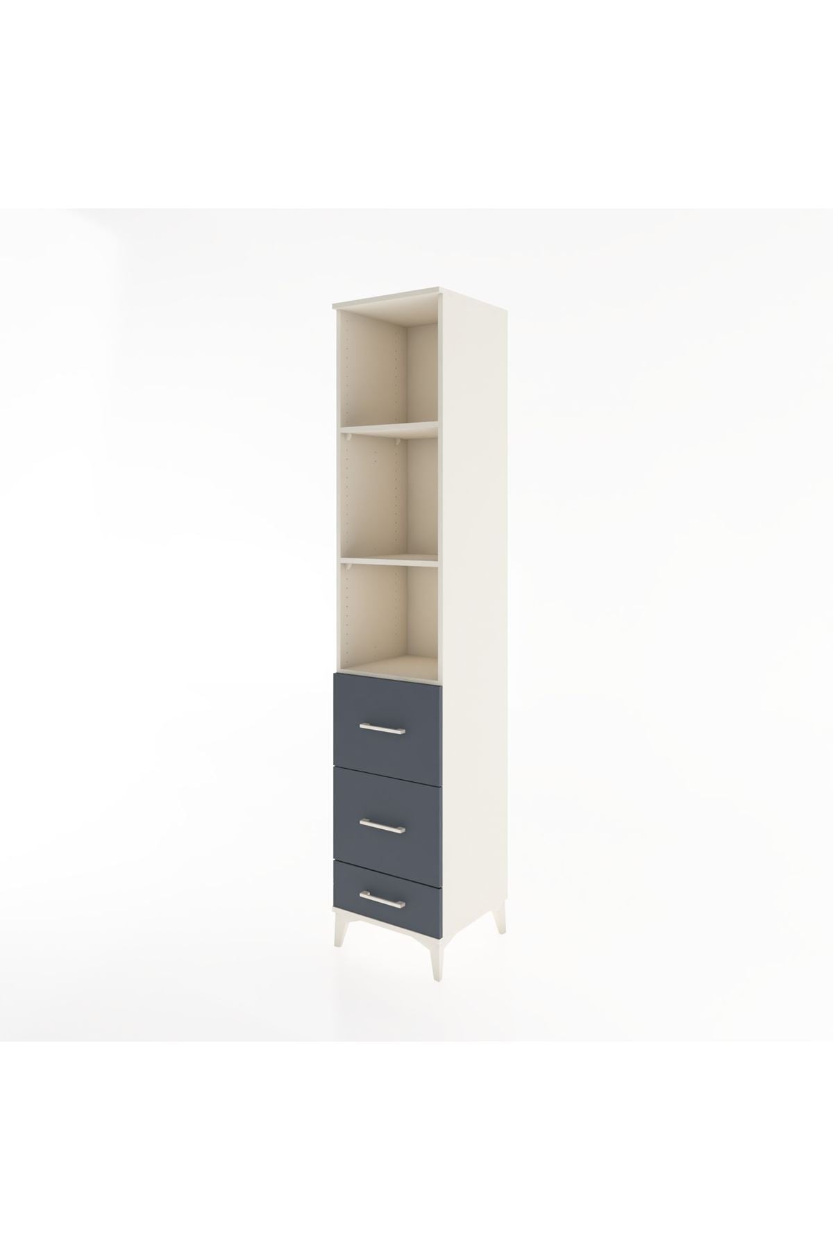 Hyperion Dolap 3 Raflı 3 Çekmeceli 44x44x221 - S61M091V2B