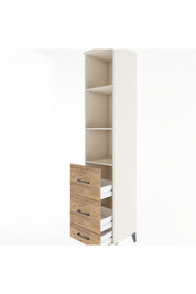 Hyperion Dolap 3 Raflı 3 Çekmeceli 44x44x221 - S61M091V3B