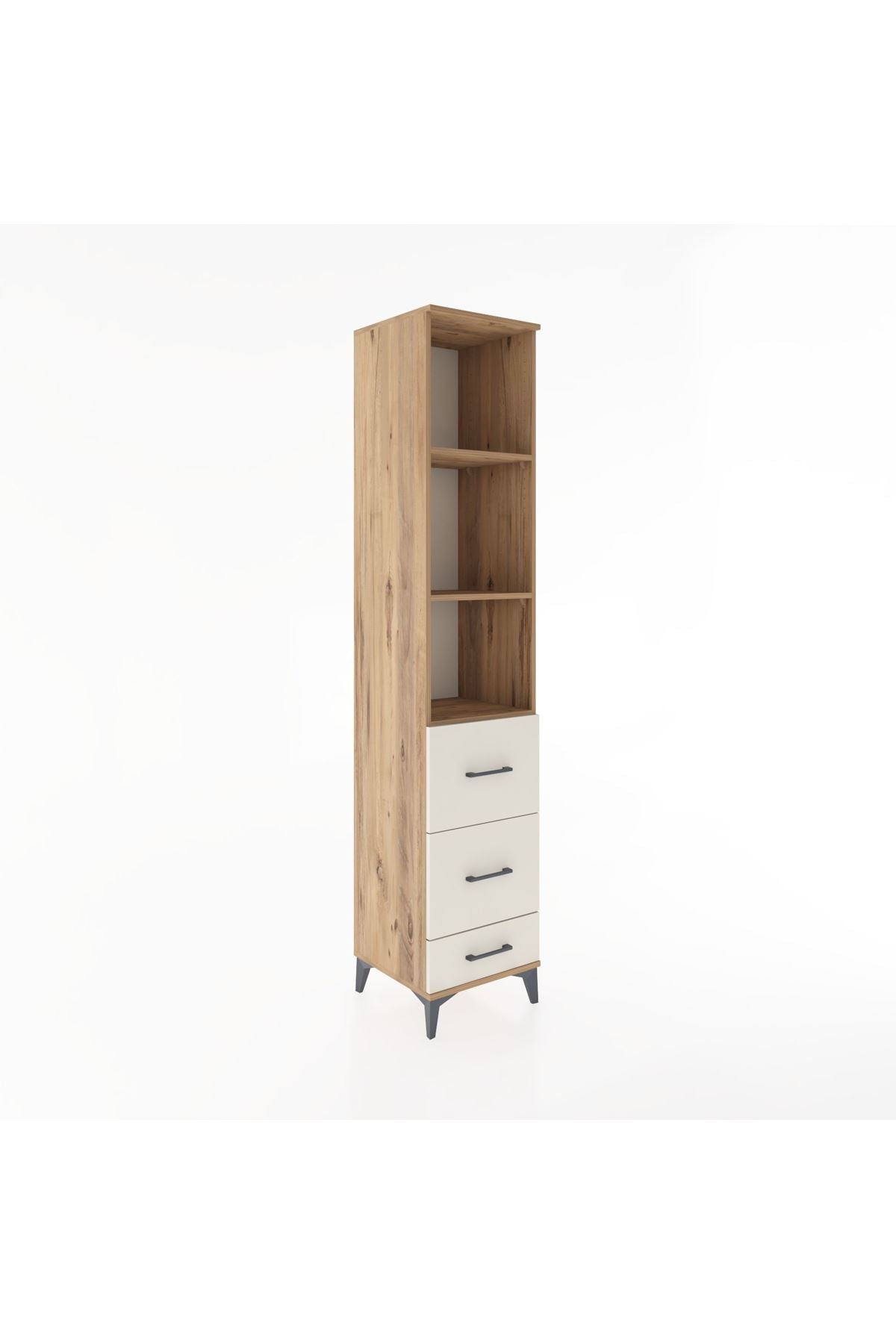 Hyperion Dolap 3 Raflı 3 Çekmeceli 44x44x221 - S61M091V7B
