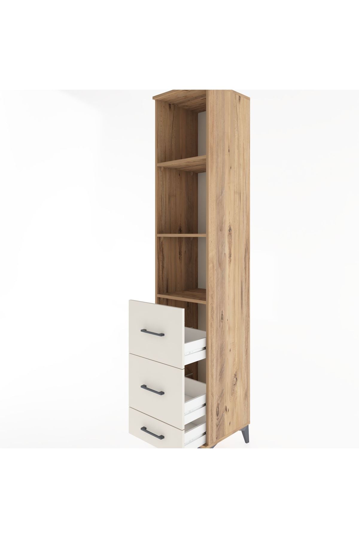 Hyperion Dolap 3 Raflı 3 Çekmeceli 44x44x221 - S61M091V7B