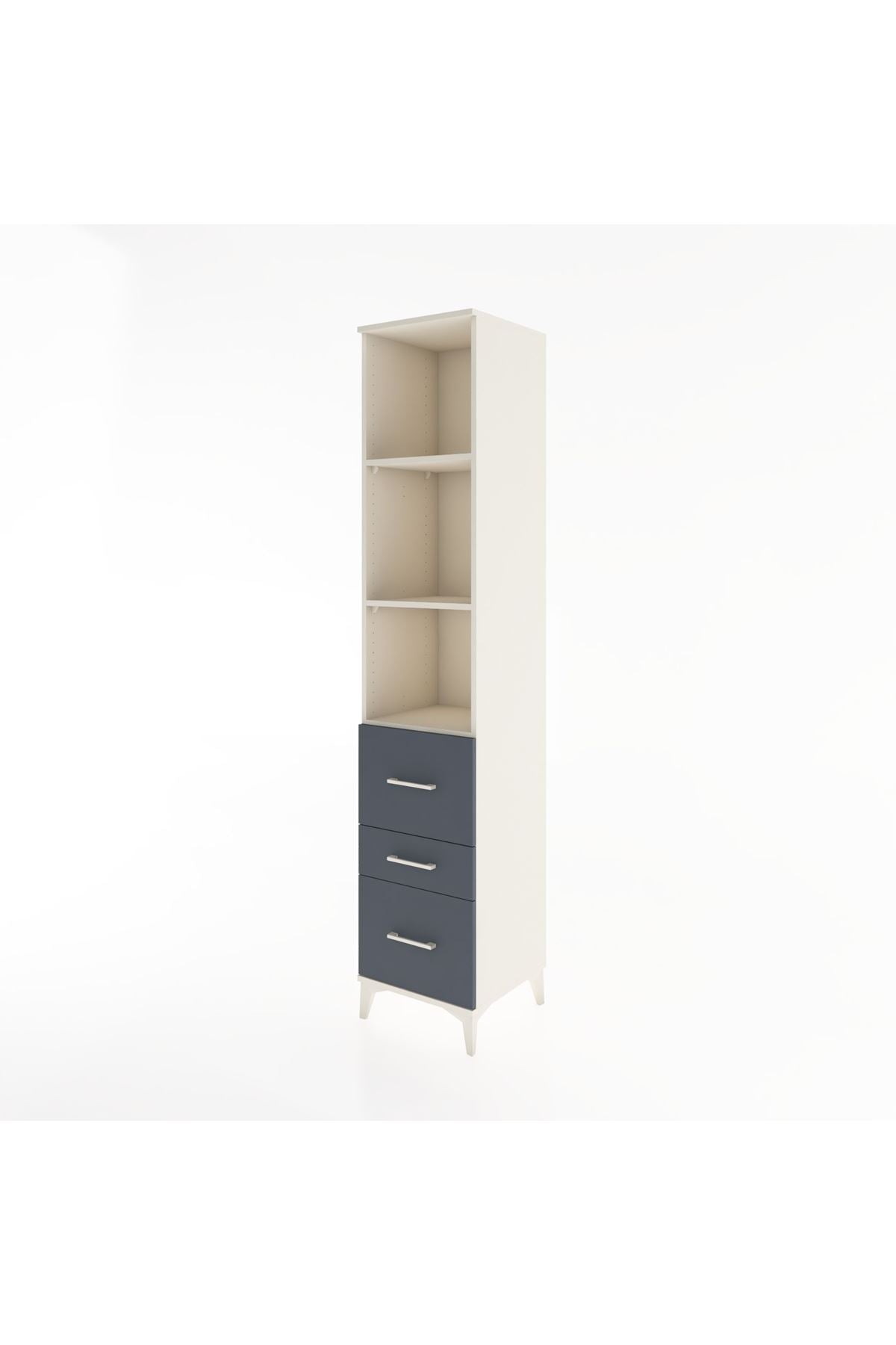 Hyperion Dolap 3 Raflı 3 Çekmeceli 44x44x221 - S61M092V2B