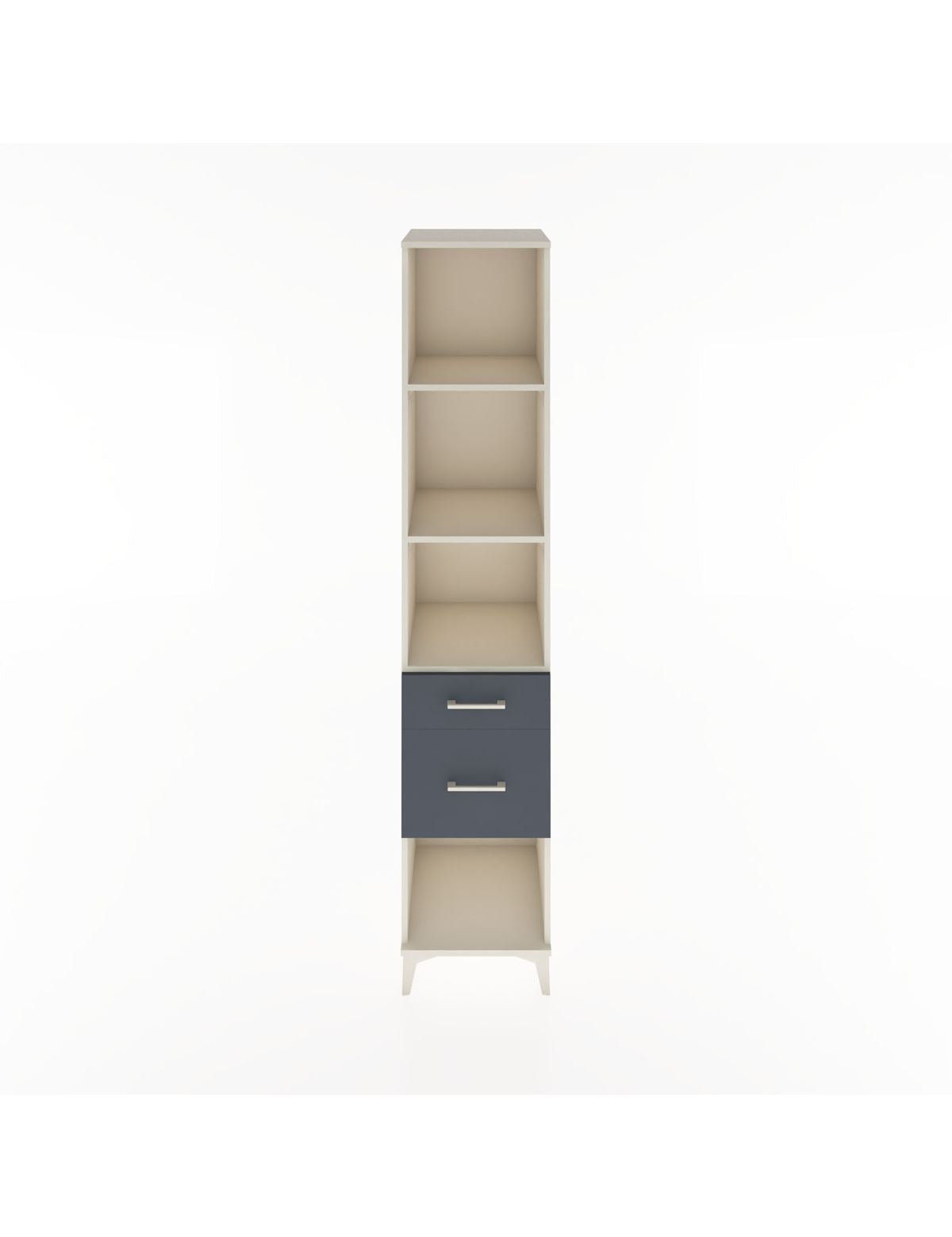 Hyperion Dolap 3 Raflı 2 Çekmeceli 44x44x221 Aytaşı-Antrasit