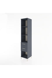 Hyperion Dolap 3 Raflı 2 Çekmeceli 44x44x221 Antrasit-Antrasit