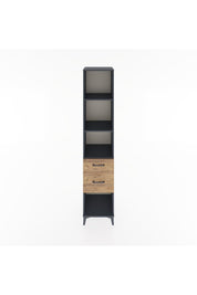 Hyperion Dolap 3 Raflı 2 Çekmeceli 44x44x221 Antrasit-Çam