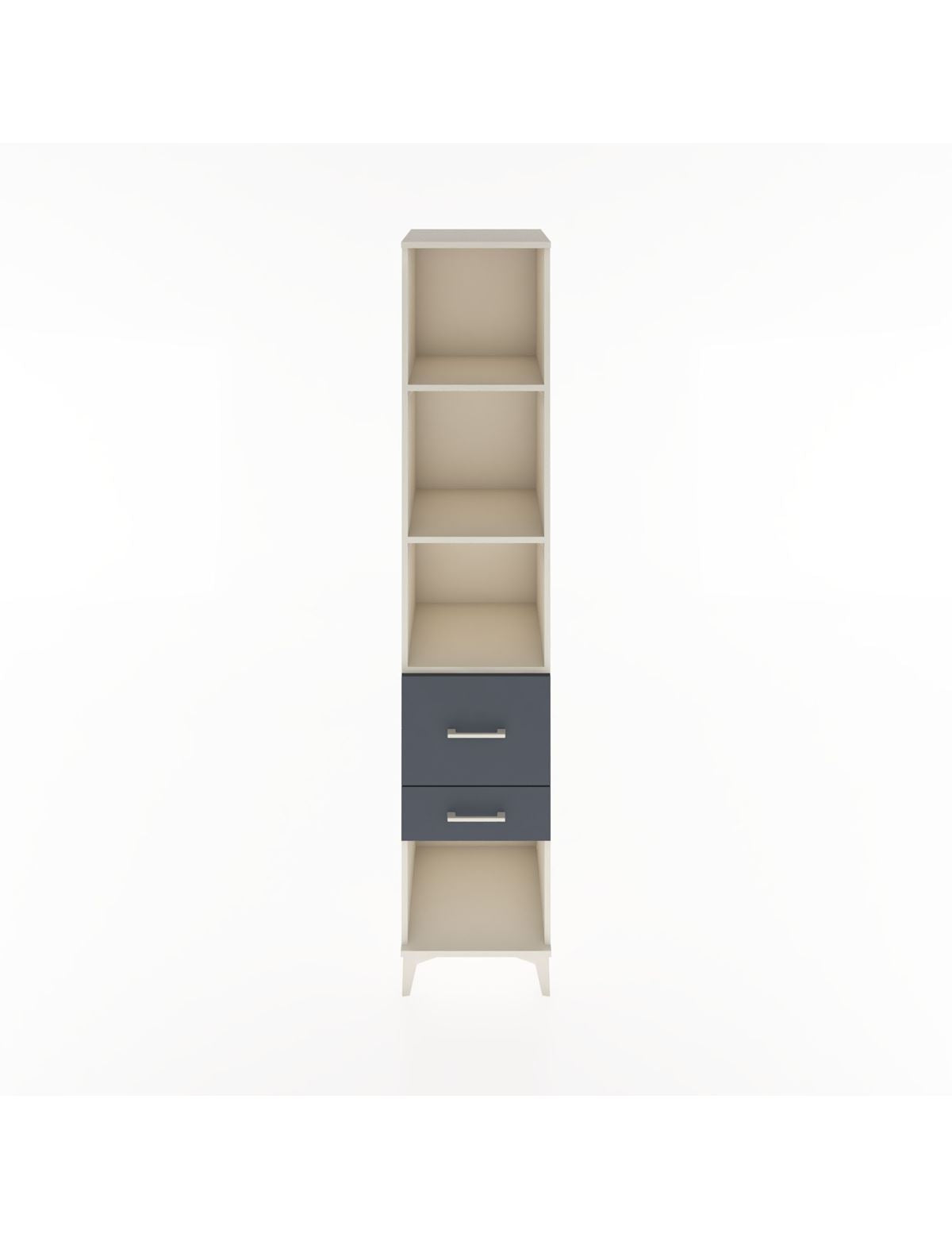 Hyperion Dolap 3 Raflı 2 Çekmeceli 44x44x221 Aytaşı-Antrasit