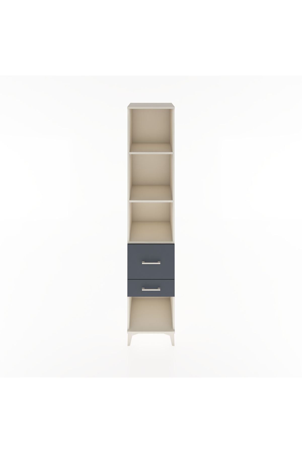 Hyperion Dolap 3 Raflı 2 Çekmeceli 44x44x221 Aytaşı-Antrasit