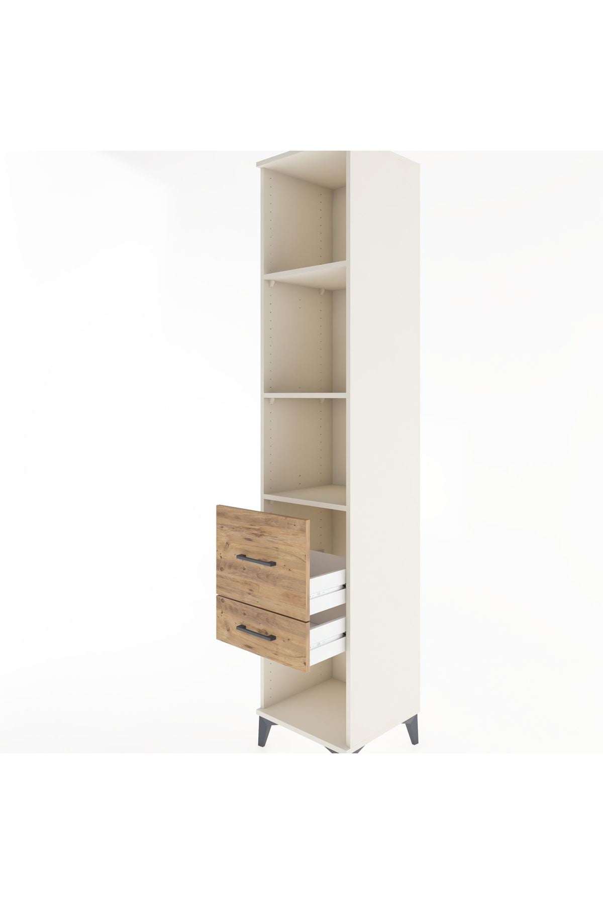 Hyperion Dolap 3 Raflı 2 Çekmeceli 44x44x221 Aytaşı-Çam