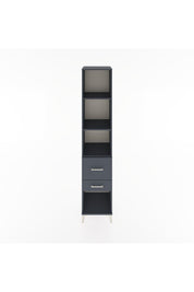 Hyperion Dolap 3 Raflı 2 Çekmeceli 44x44x221 Antrasit-Antrasit