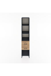 Hyperion Dolap 3 Raflı 2 Çekmeceli 44x44x221 Antrasit-Çam