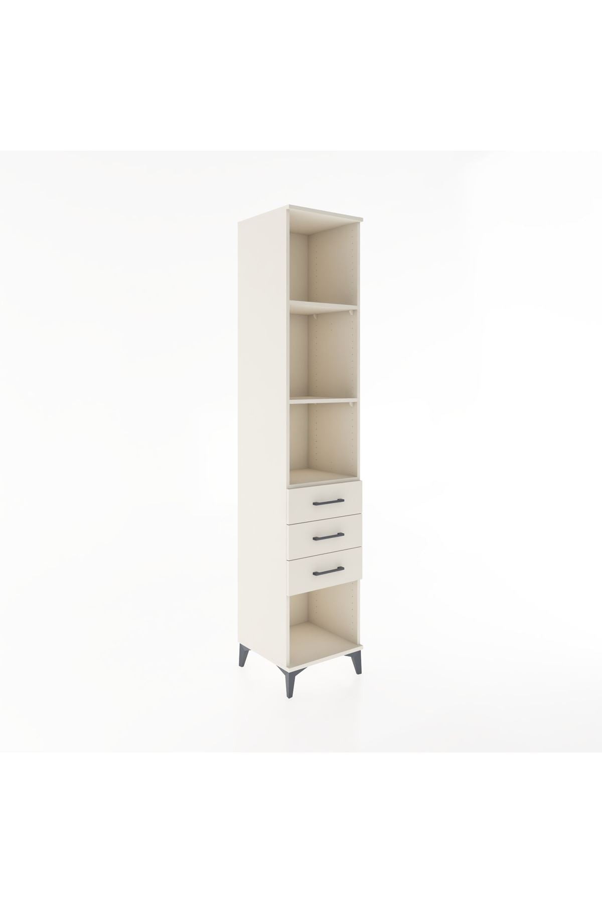 Hyperion Dolap 3 Raflı 3 Çekmeceli 44x44x221 - S61M096V1B