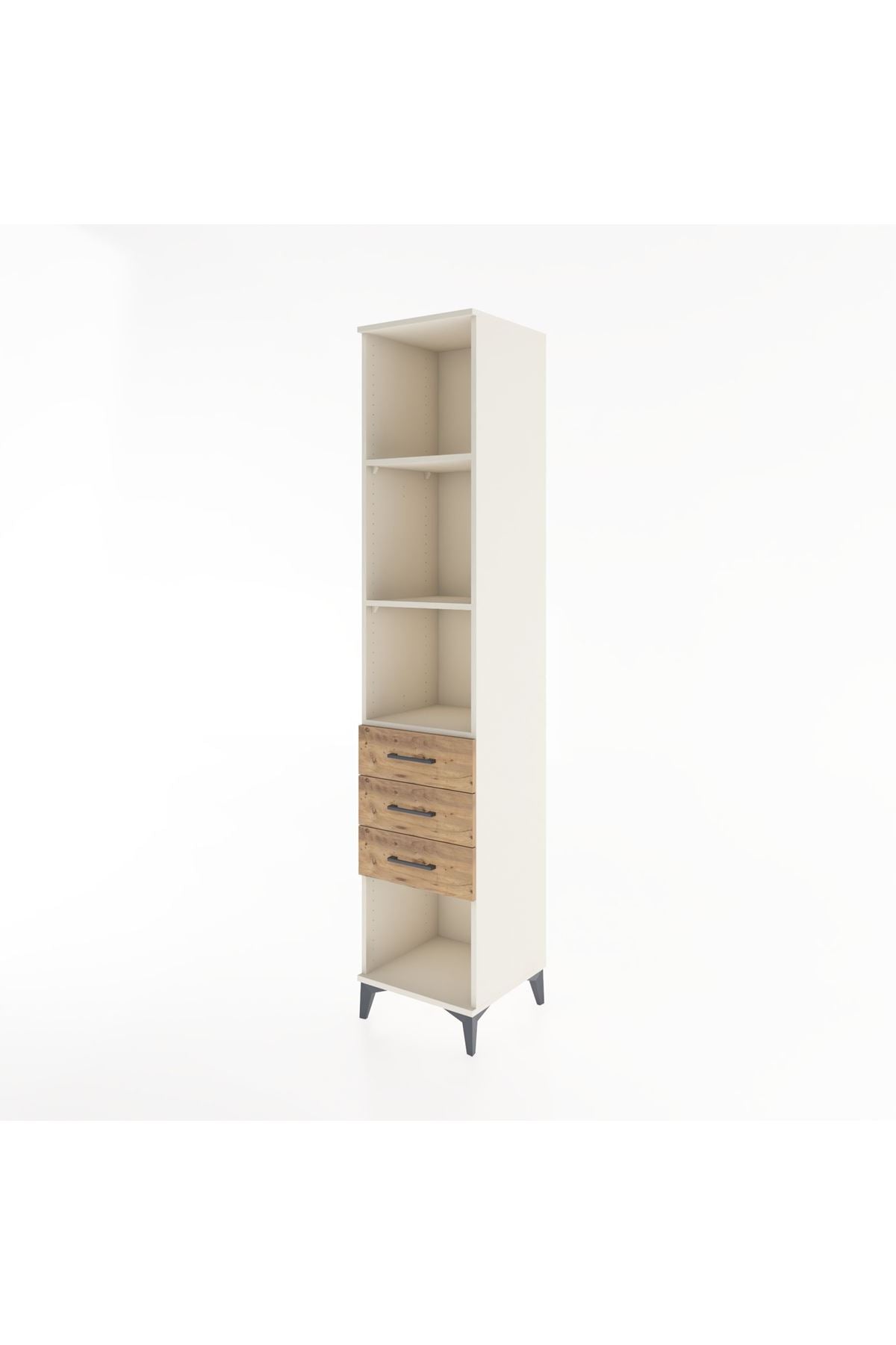 Hyperion Dolap 3 Raflı 3 Çekmeceli 44x44x221 - S61M096V3B