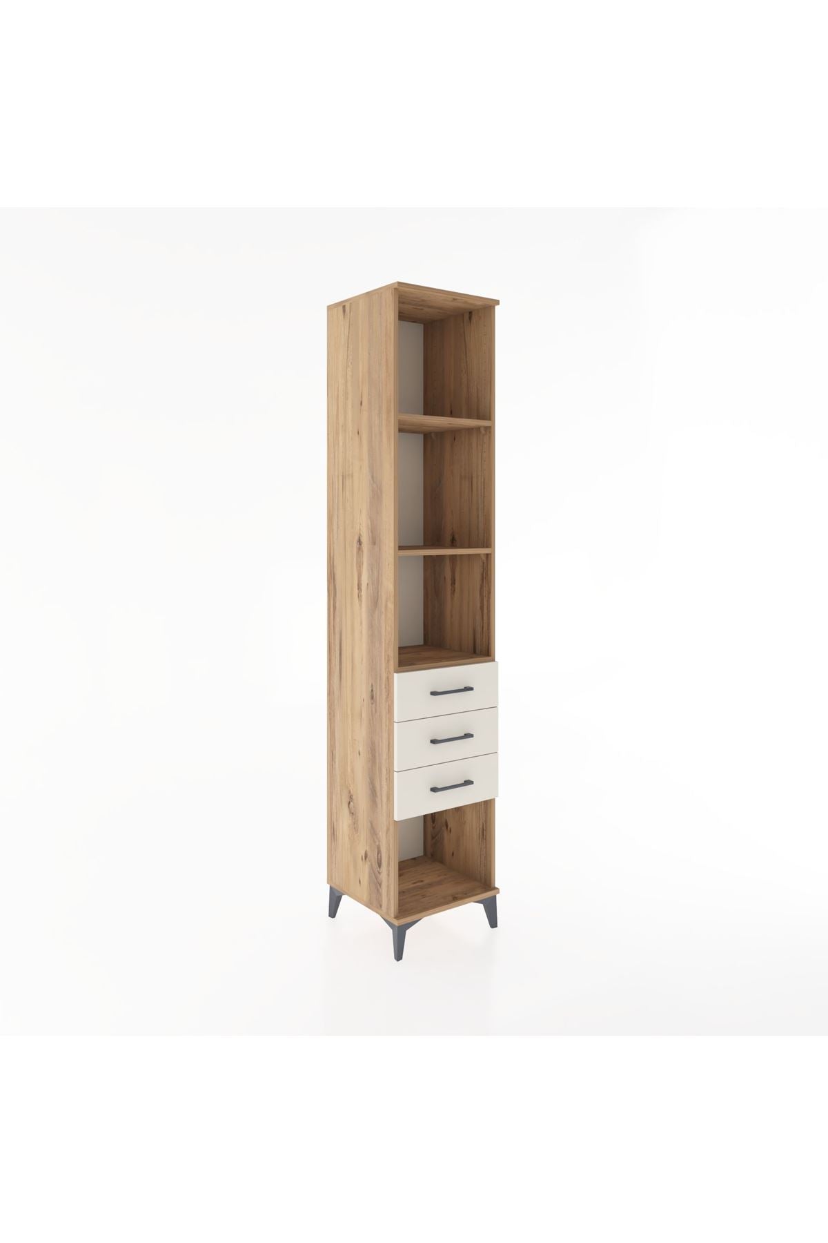 Hyperion Dolap 3 Raflı 3 Çekmeceli 44x44x221 - S61M096V7B