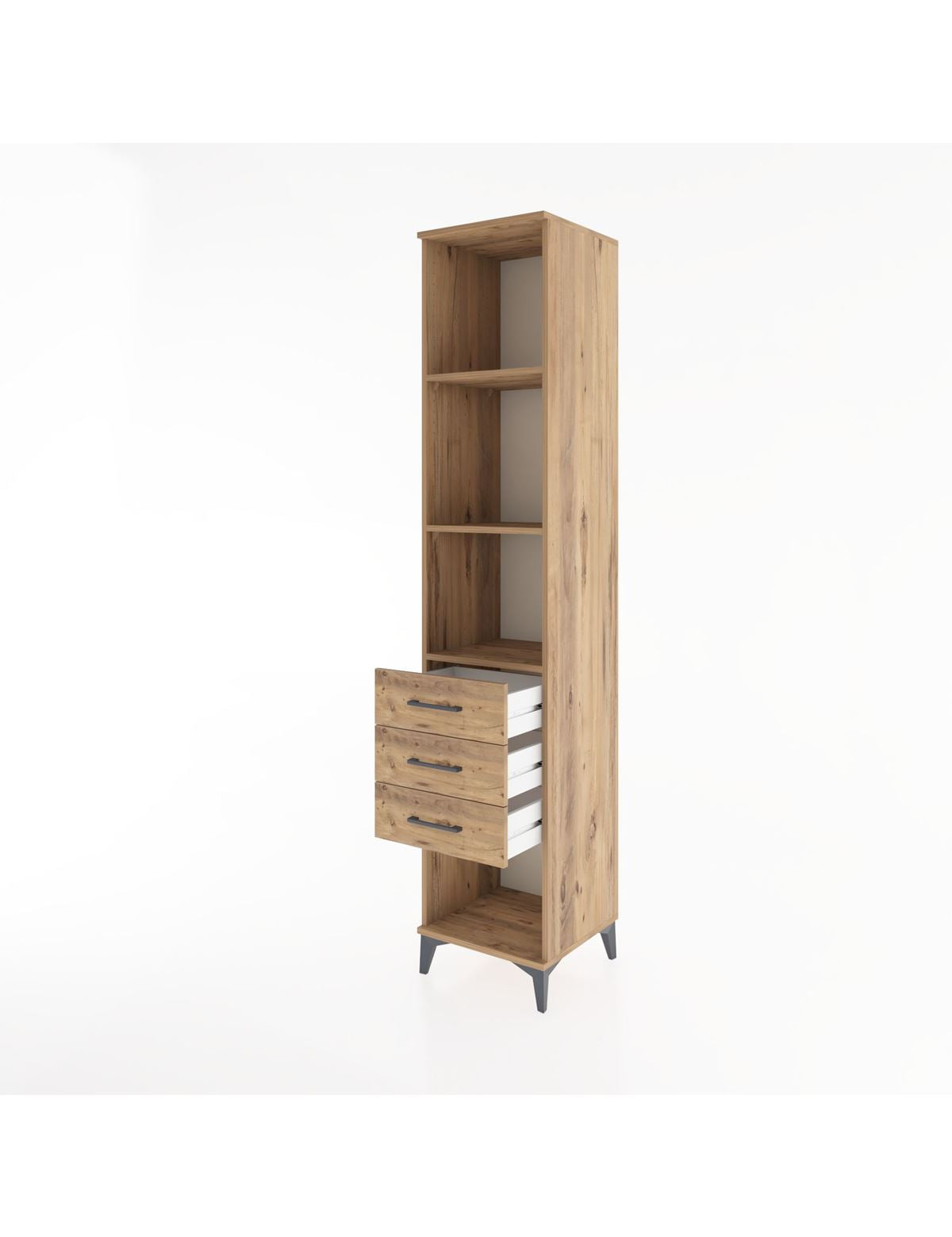 Hyperion Dolap 3 Raflı 3 Çekmeceli 44x44x221 - S61M096V9B