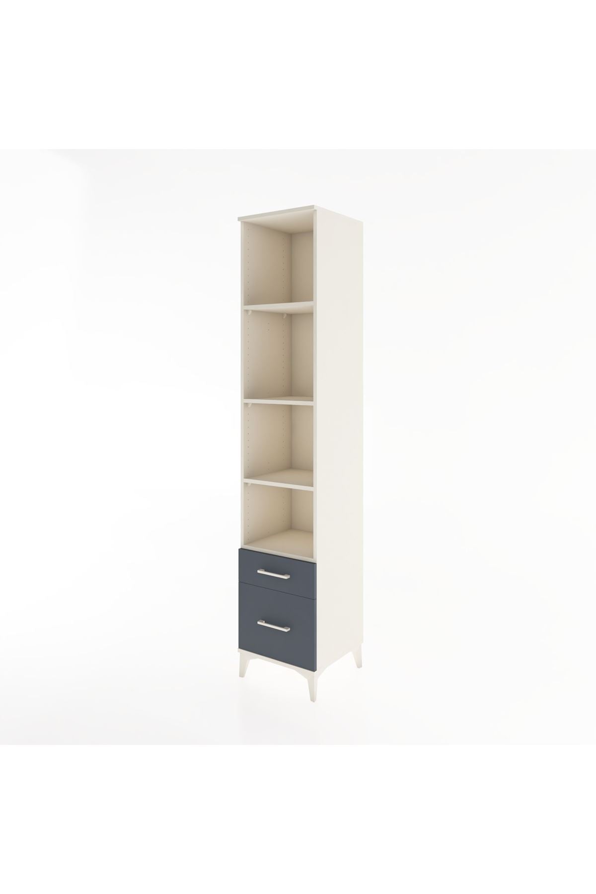 Hyperion Dolap 4 Raflı 2 Çekmeceli 44x44x221 - S61M098V2B