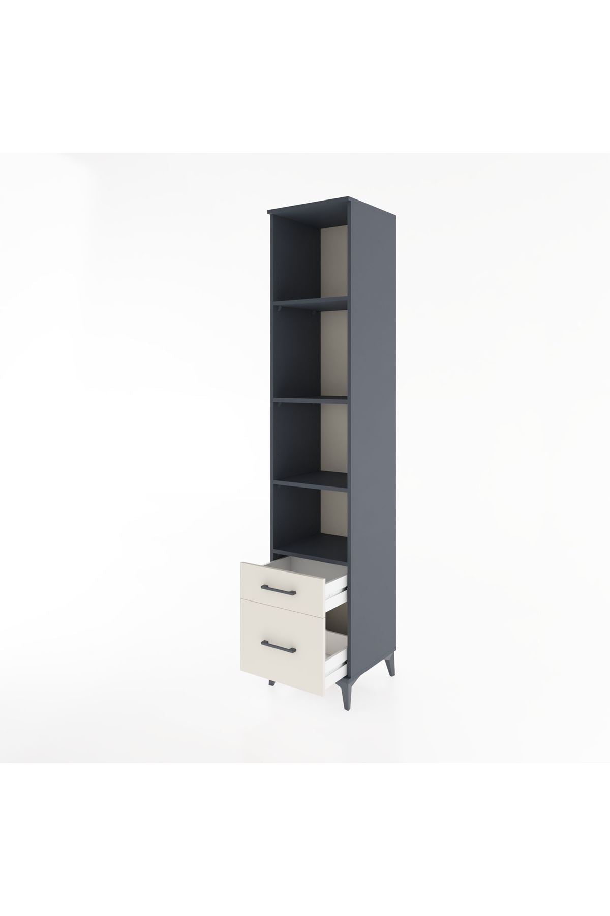 Hyperion Dolap 4 Raflı 2 Çekmeceli 44x44x221 - S61M098V4B