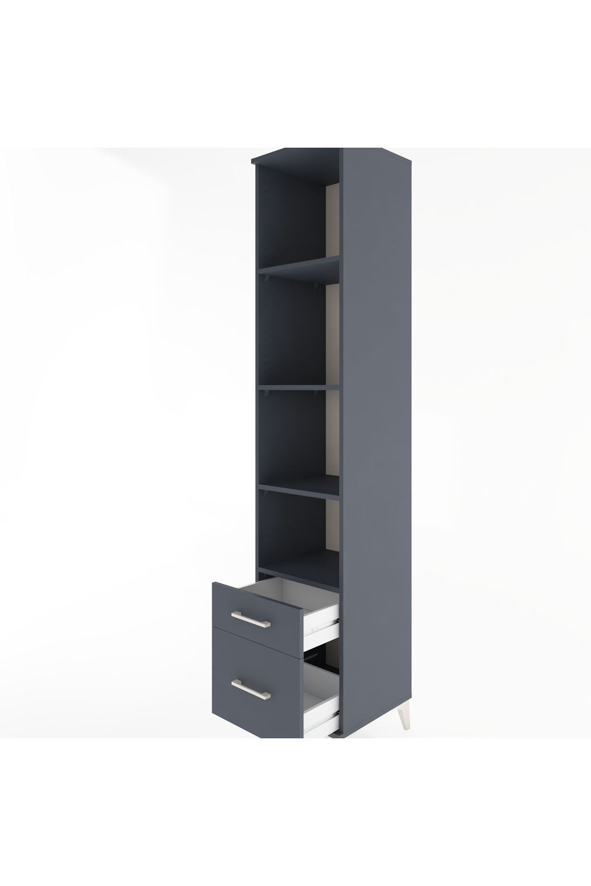 Hyperion Dolap 4 Raflı 2 Çekmeceli 44x44x221 - S61M098V5B