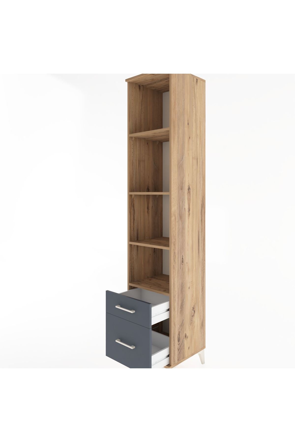 Hyperion Dolap 4 Raflı 2 Çekmeceli 44x44x221 - S61M098V8B