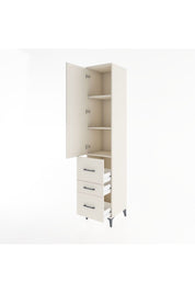 Hyperion Dolap 3 Raflı 3 Çekmeceli Tek Kapaklı 44x44x221 Aytaşı-Aytaşı