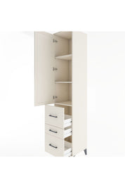 Hyperion Dolap 3 Raflı 3 Çekmeceli Tek Kapaklı 44x44x221 Aytaşı-Aytaşı