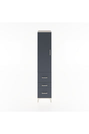 Hyperion Dolap 3 Raflı 3 Çekmeceli Tek Kapaklı 44x44x221 Aytaşı-Antrasit