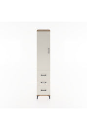 Hyperion Dolap 3 Raflı 3 Çekmeceli Tek Kapaklı 44x44x221 Çam-Aytaşı
