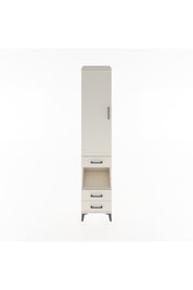 Hyperion Dolap 4 Raflı 3 Çekmeceli Tek Kapaklı 44x44x221 Aytaşı-Aytaşı