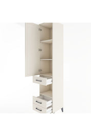 Hyperion Dolap 4 Raflı 3 Çekmeceli Tek Kapaklı 44x44x221 Aytaşı-Aytaşı