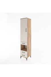 Hyperion Dolap 4 Raflı 3 Çekmeceli Tek Kapaklı 44x44x221 Çam-Aytaşı