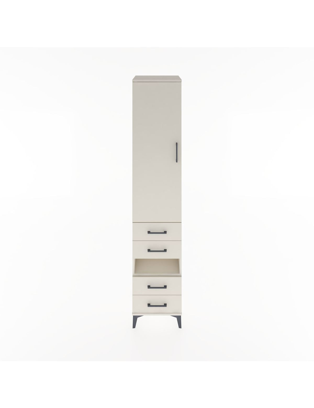 Hyperion Dolap 3 Raflı 4 Çekmeceli Tek Askılı 44x44x221 Aytaşı-Aytaşı