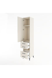 Hyperion Dolap 3 Raflı 4 Çekmeceli Tek Askılı 44x44x221 Aytaşı-Aytaşı