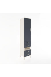 Hyperion Dolap 3 Raflı 4 Çekmeceli Tek Askılı 44x44x221 Aytaşı-Antrasit