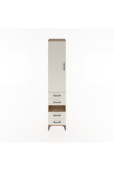 Hyperion Dolap 3 Raflı 4 Çekmeceli Tek Askılı 44x44x221